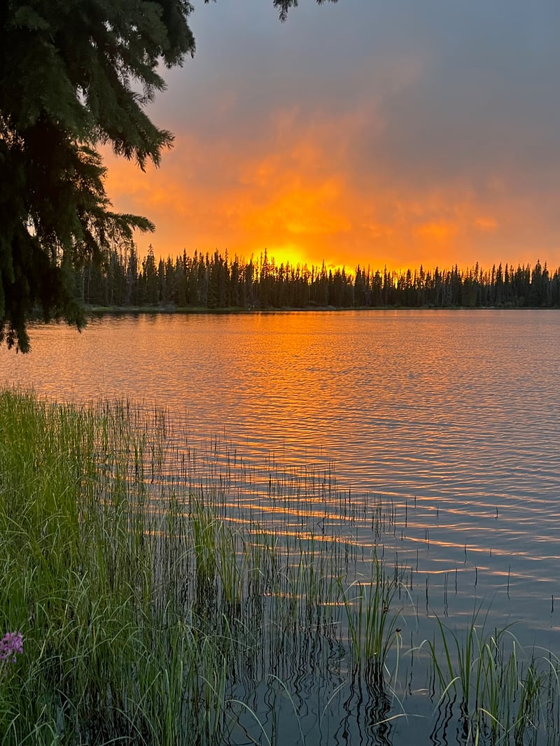 Blackwater Lake at sunset